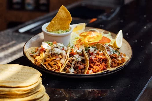 crispy tacos with seasoned beef filling